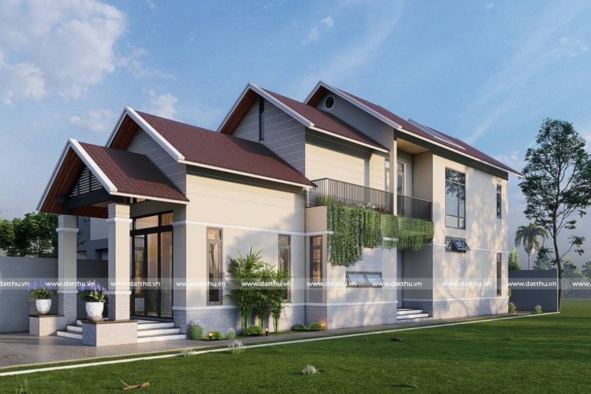 Thiết kế nhà vườn mái Thái Bình Phước