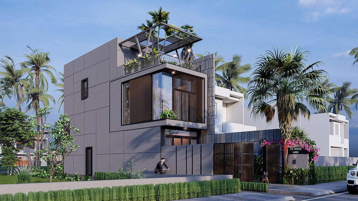 10 Mẫu nhà 2 tầng có sân thượng đẹp năm 2023  Kiến Thiết Việt