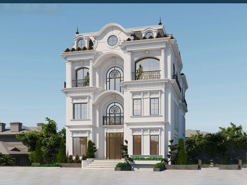 5 mẫu biệt thự 3 tầng tân cổ điển đẹp và thu hút nhất 2022